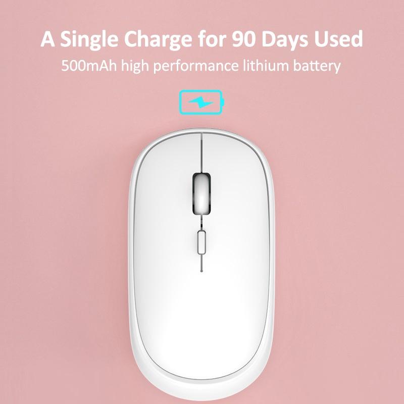 Chuột bluetooth Không Dây Hai Chế Độ Dễ Thương Phù Hợp Cho Điện Thoại Di Động / Máy Tính Bảng