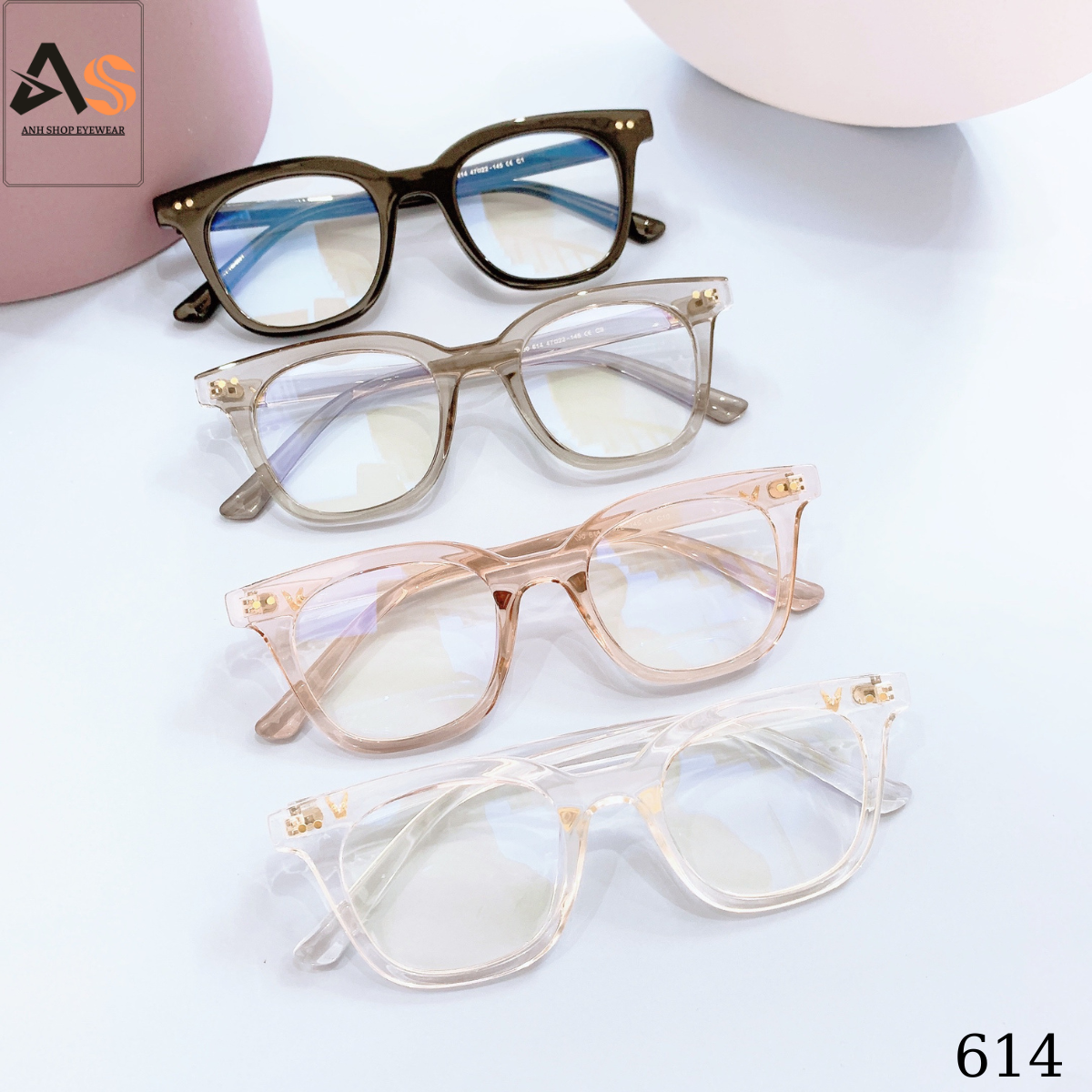 Kính vuông to cá tính nam nữ 614