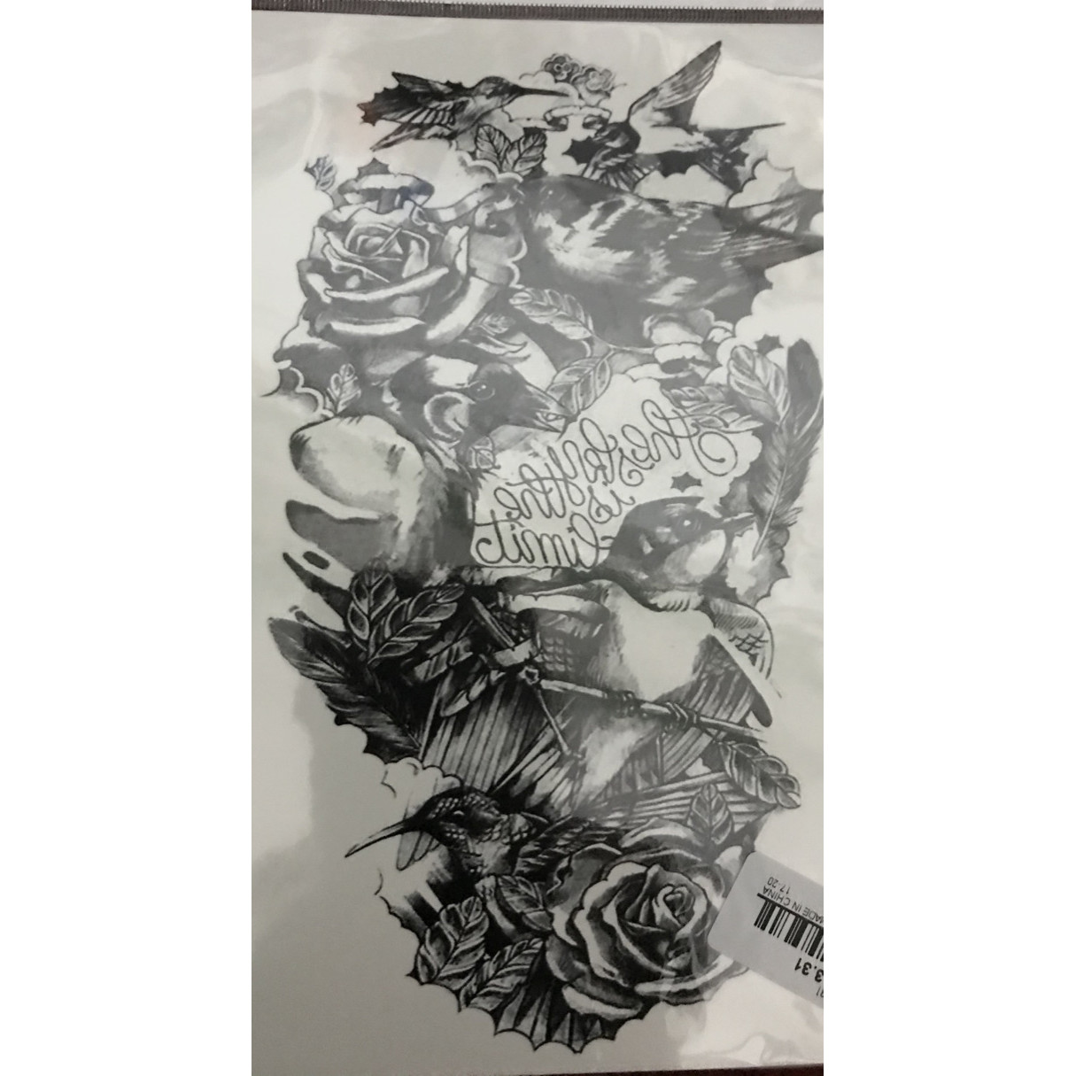 Hình xăm bông hồng uốn thân