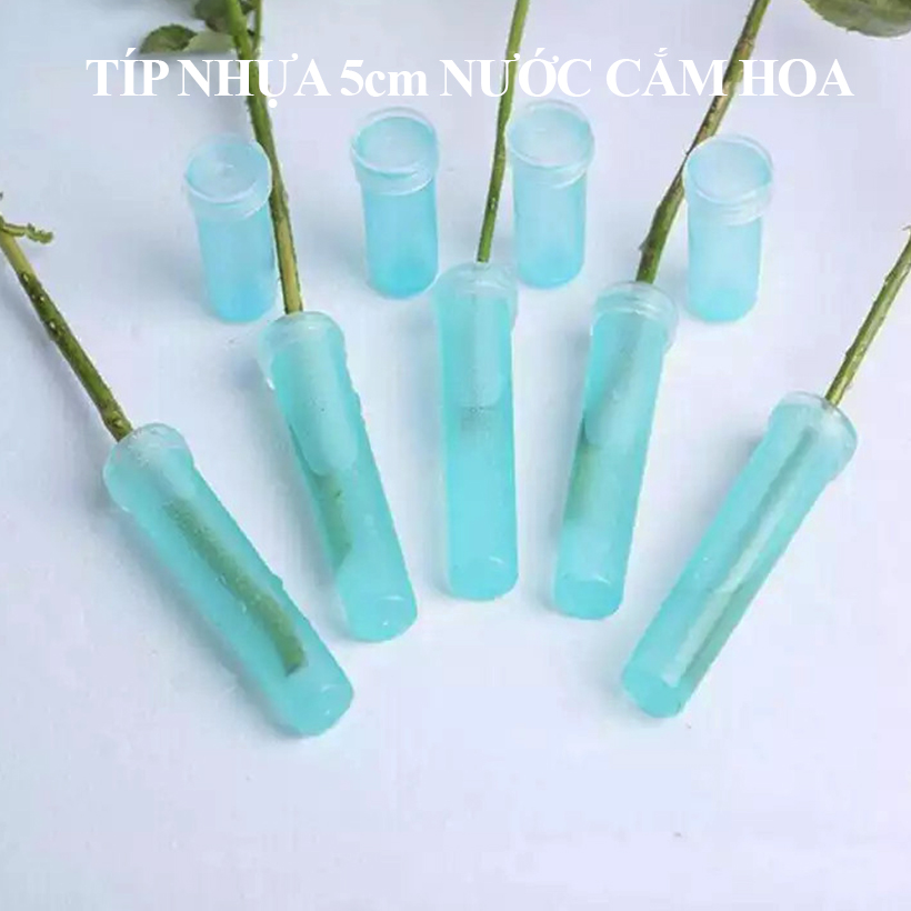 200 TIP NHỰA CHỨA NƯỚC CẮM HOA 5CM GIÚP HOA TƯƠI LÂU VÀ VƯỢT QUA VẬN CHUYỂN HOA ĐI XA
