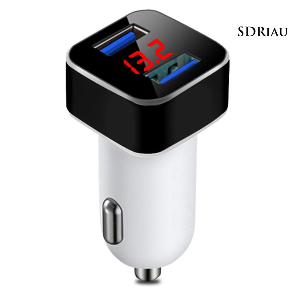 Đầu Sạc Usb Kép Qcd 5v 3.1a Cho Xe Ô Tô Kèm Phụ Kiện