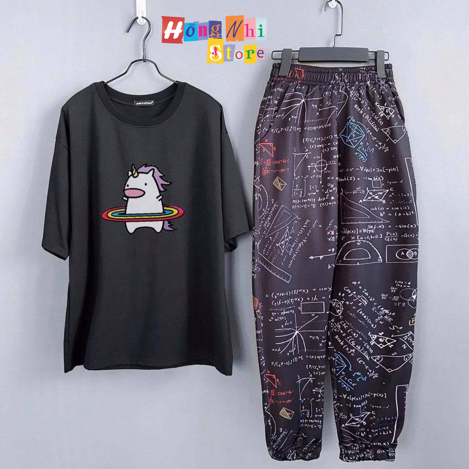 Quần Hoạt Hình Dài Bo Lai Cartoon Pant Oversize Ulzzang Unisex - MM