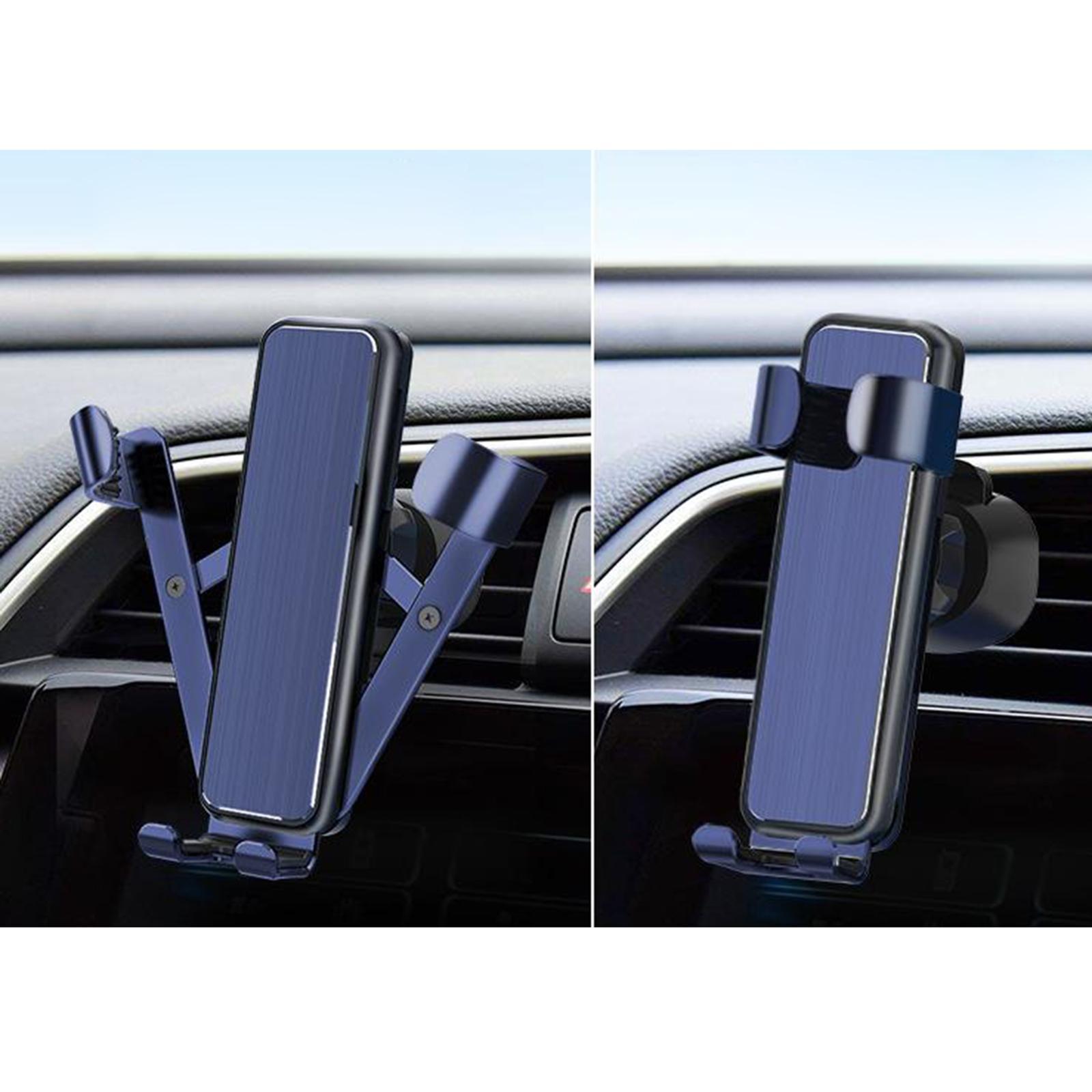 Car Phone Mount for Air Vent Auto Lock Fit for 4-6 inch Phones blue