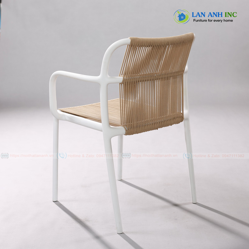 Ghế Đan Dây Dù Khung Nhựa PP Cao Cấp LAT3038