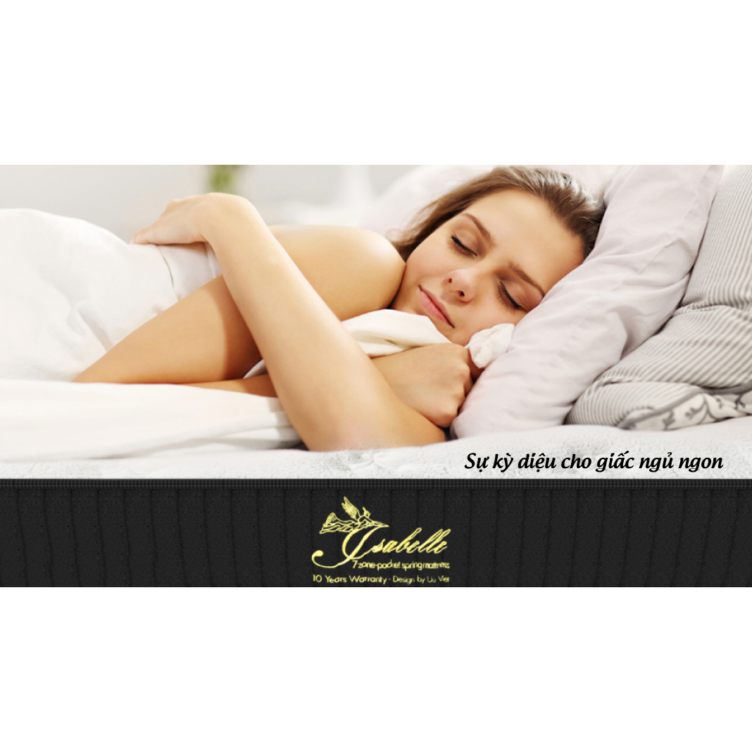 Nệm lò xo túi Isabelle 7 vùng Ưu Việt – Memory Foam