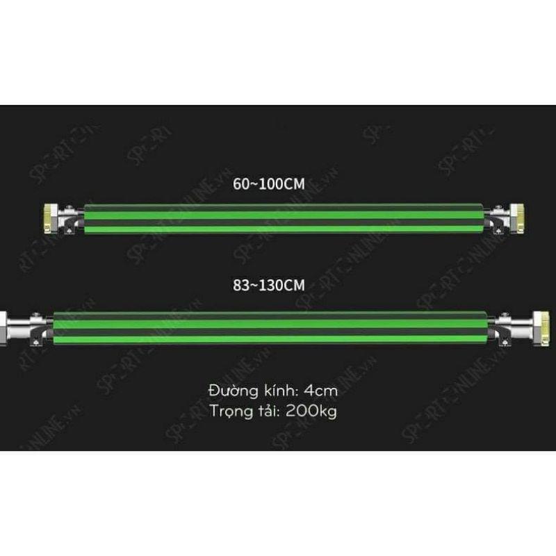 Xà đơn treo tường điều chỉnh 60-100cm chống xoay cao cấp