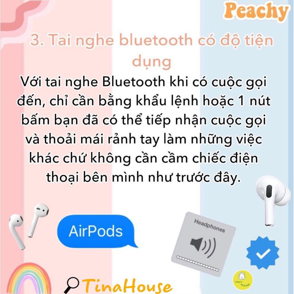 TAI NGHE BLUETOOTH AIRPODS 2️ - Cảm Biến Hồng ngoạ Định vị đổi tên + Tặng sticer trang trí