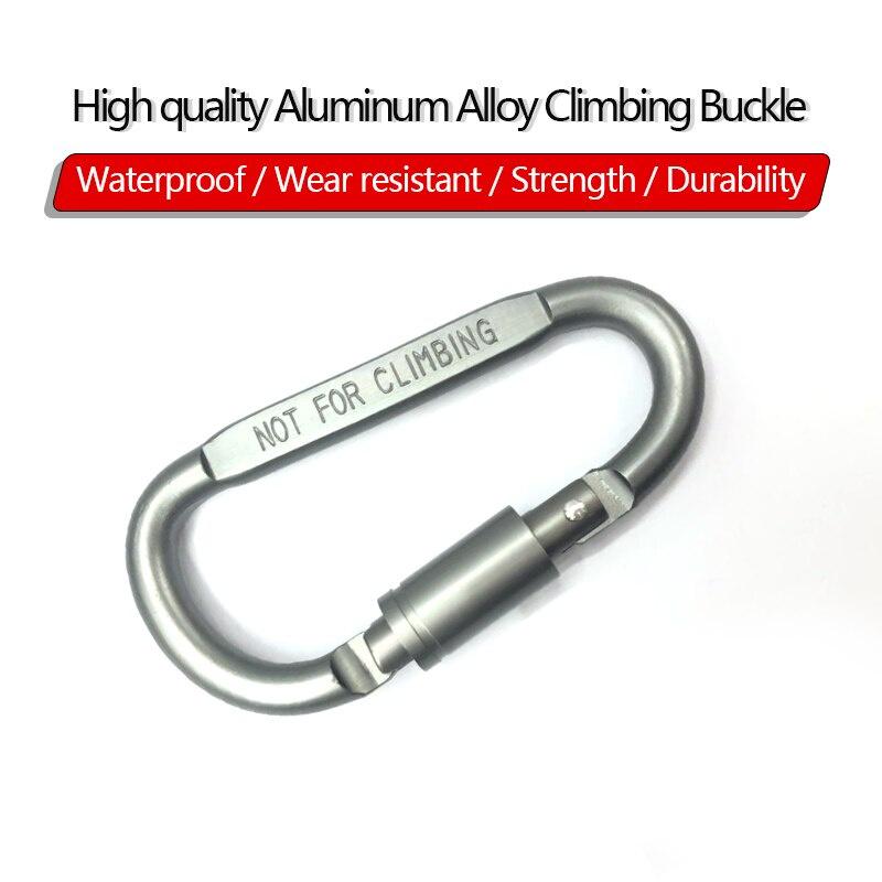 Carabiner Travel Camping Equipment Alloy Aluminum Survival Gear Camp Mountaineering Hook Outdoor Carabiner