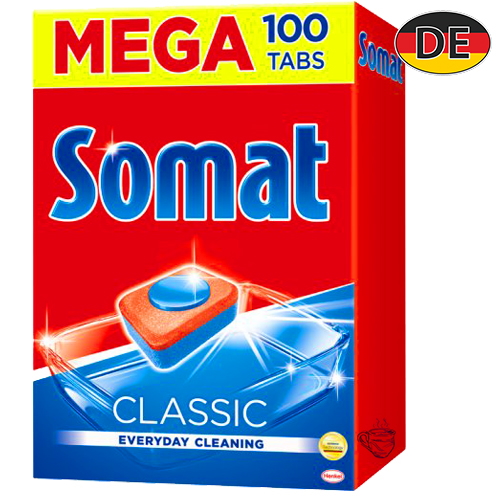 Combo 100 viên rửa bát somat + muối rửa bát somat 1.2kg + Nước làm bóng chén bát somat 750ml chính hãng