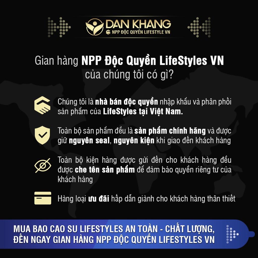 Bao Cao Su LifeStyles ZERO Cao Cấp Siêu Mỏng Tuyệt Đối, Dẻo Dai  - Hộp 12 bao