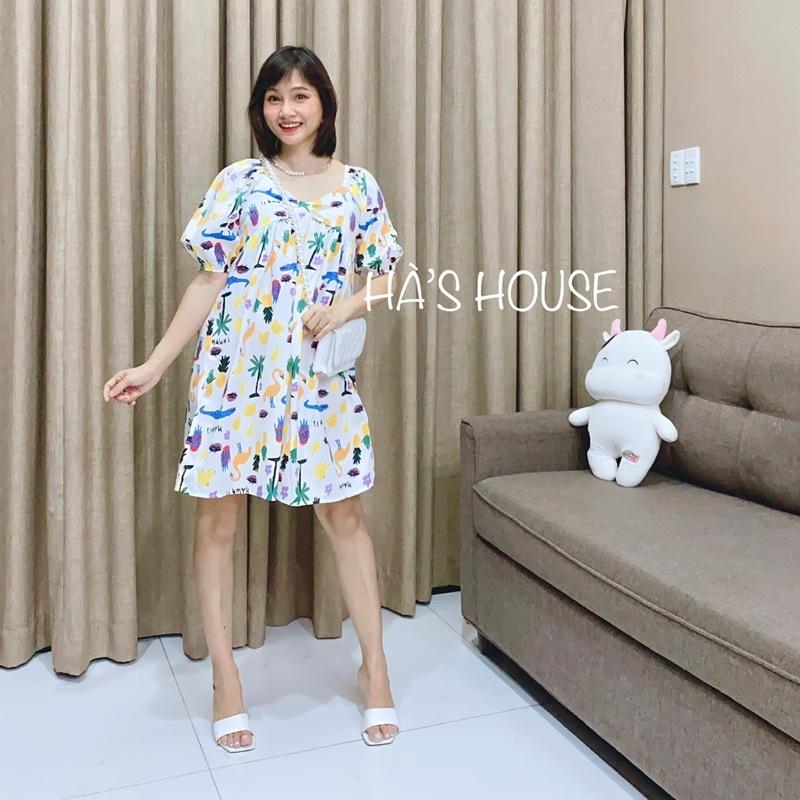 Đầm babydoll hoạ tiết siêu cưng