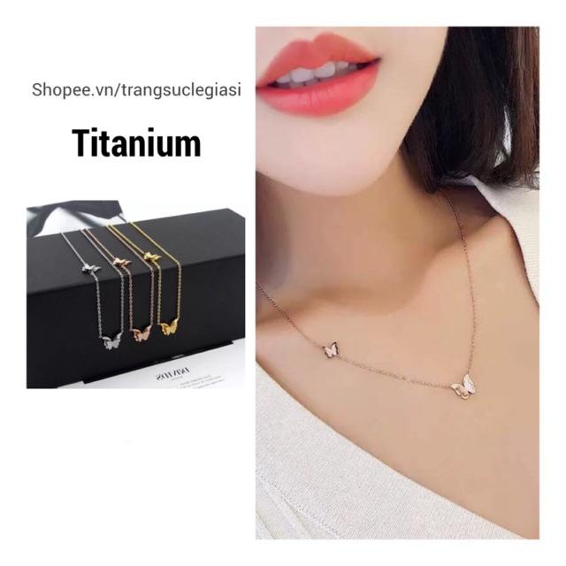 Dây chuyền titan nữ không đen DTZ157