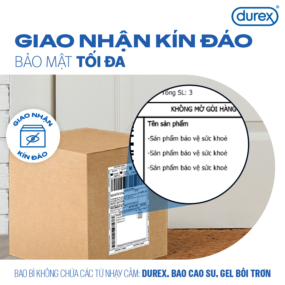 Bộ 2 hộp bao cao su Durex Pleasuremax gân gai, size 56mm, 12 bao/hộp
