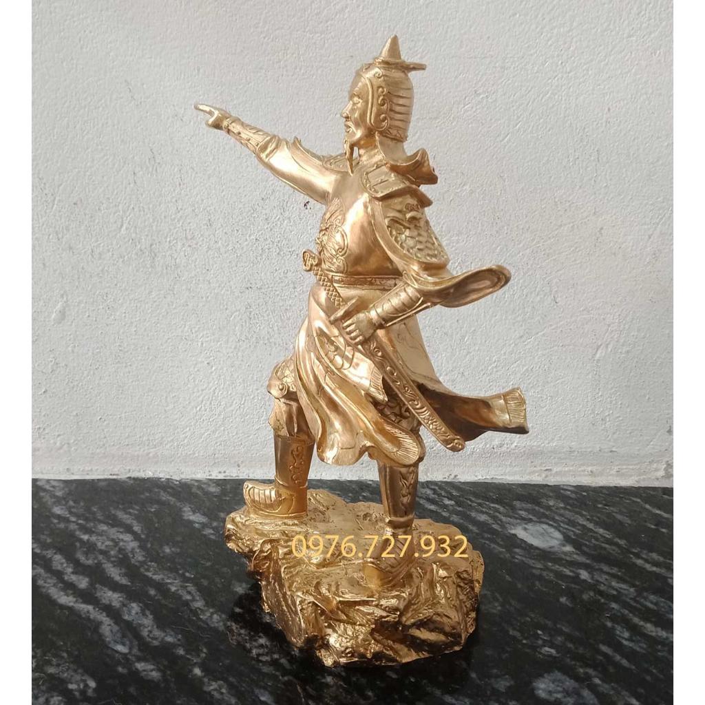 Tượng Trần Hưng Đạo chỉ tay cao 23cm, tượng trần hưng đạo bằng đồng