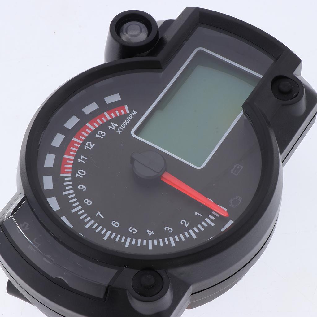 Universal Motorcycle 12V Tachometer Digital LCD Gauge