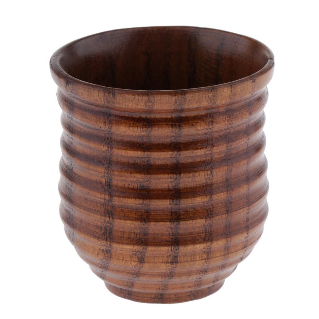 Japanese Style Creative Wooden Tea Cups For Cold and Hot Drinks Coffee Tea