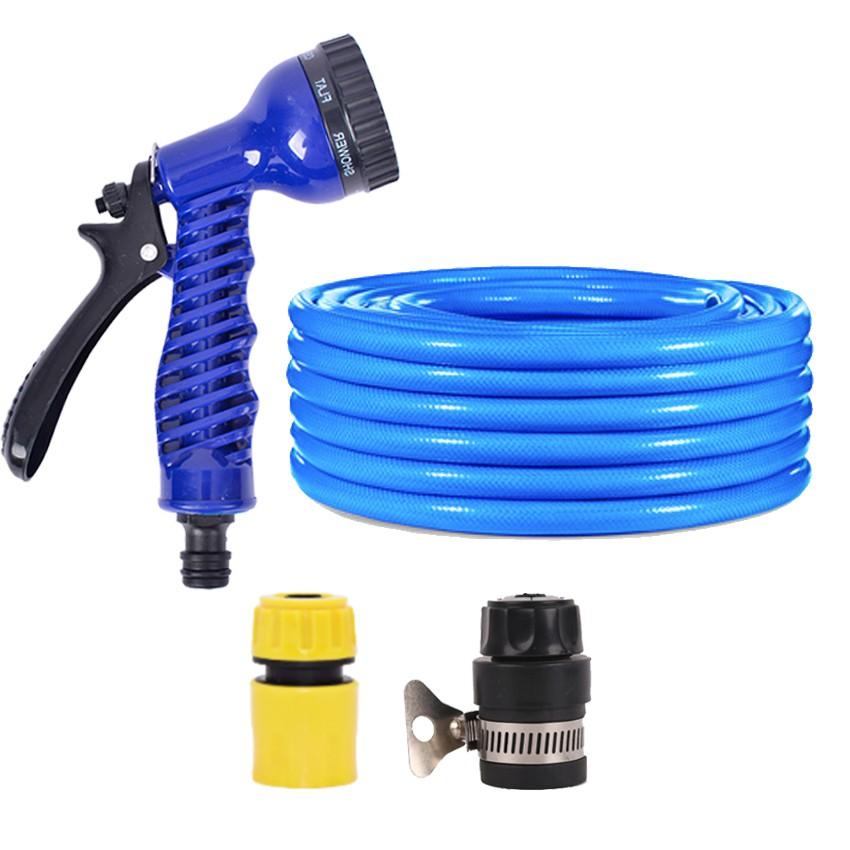 Bộ dây tăng áp 3 lần vòi xịt nước rửa xe, tưới cây loại 15m 206843