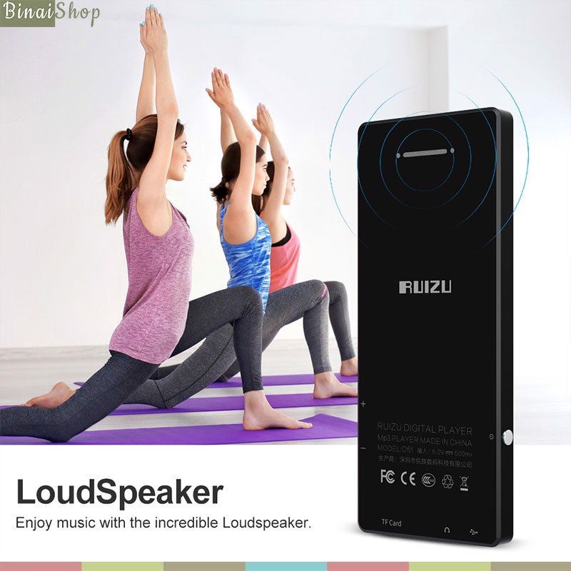 Máy nghe nhạc Bluetooth Ruizu D51 - Hàng Chính Hãng