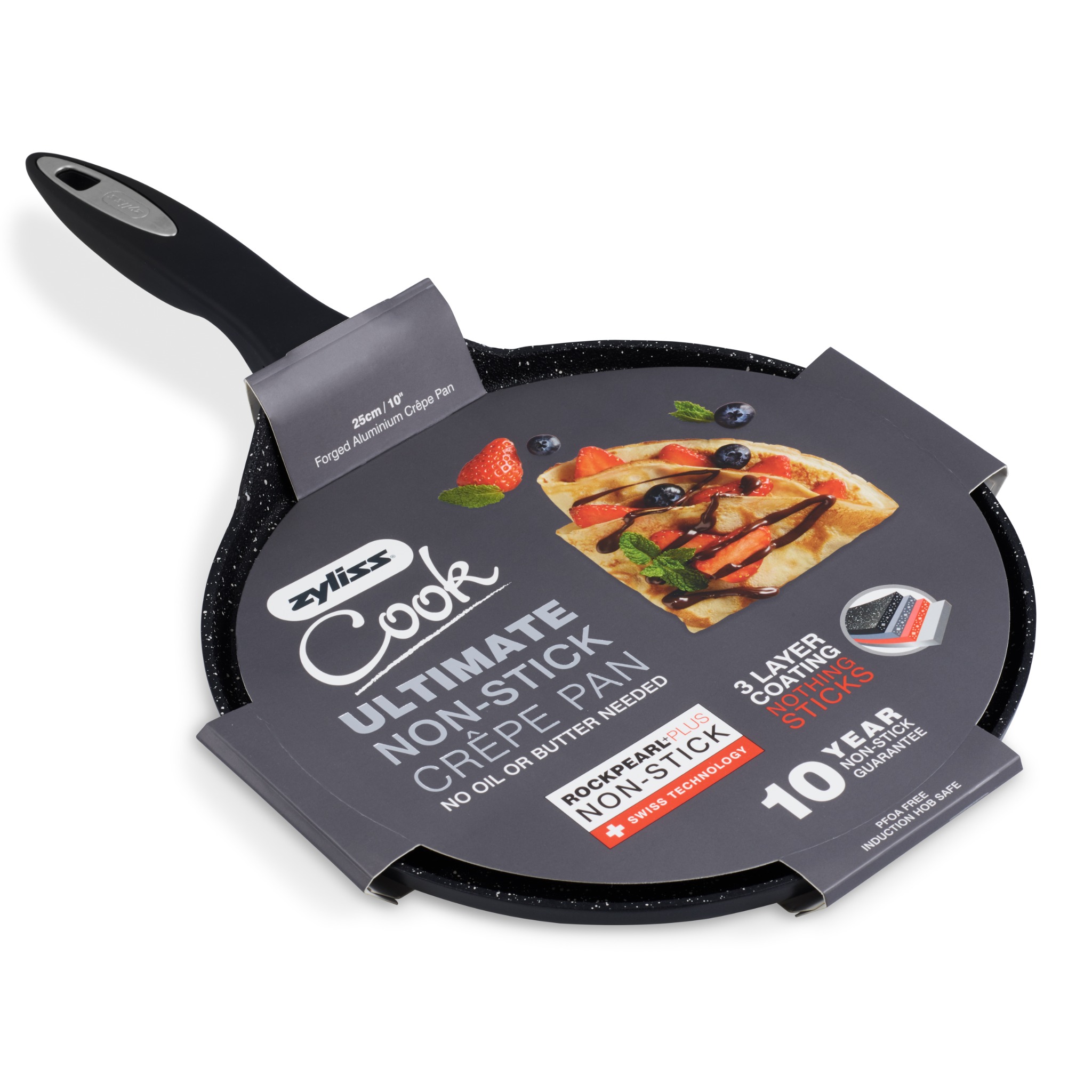 Chảo làm bánh Zyliss Forged Aluminium Crepe Pan 25cm - E980130