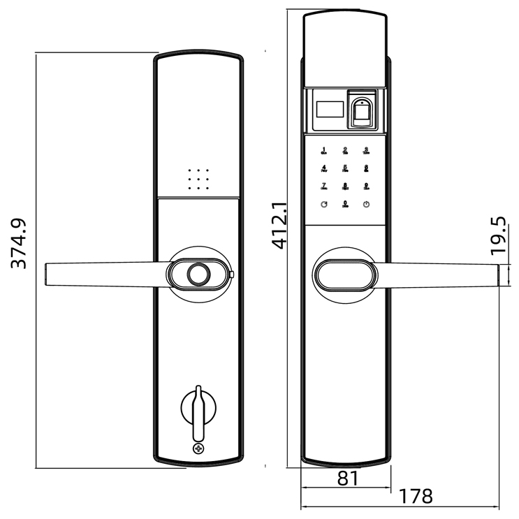 Khóa vân tay Krass K615