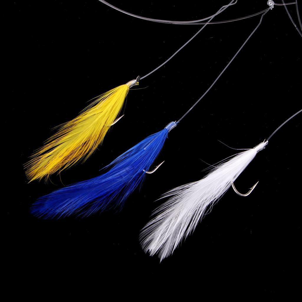 2-5pack Saltwater Sea Fishing Rigs High Carbon Steel Fishing String Hooks