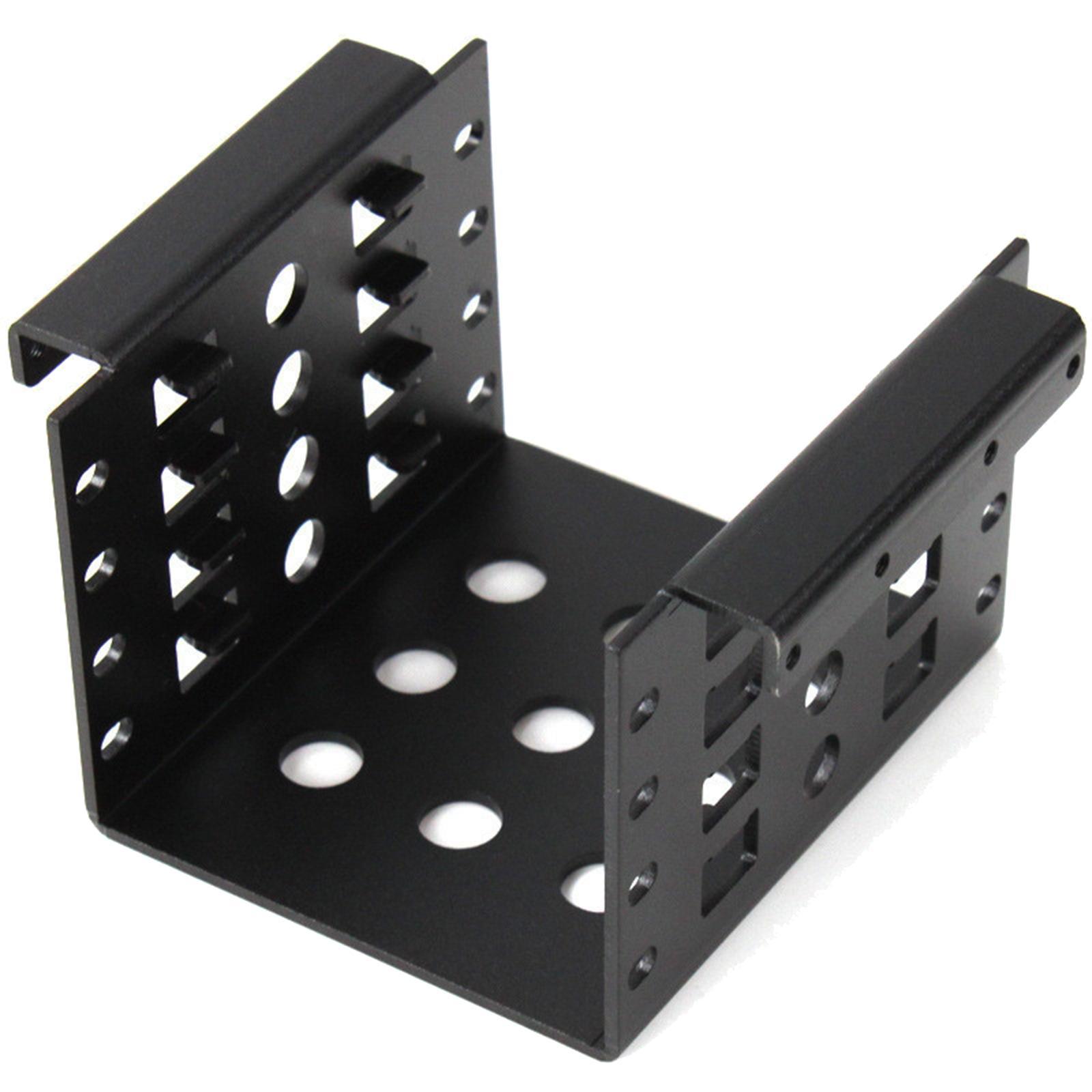 4-Bay 2.5 inch to 3.5 inch HDD Caddy Black Bracket