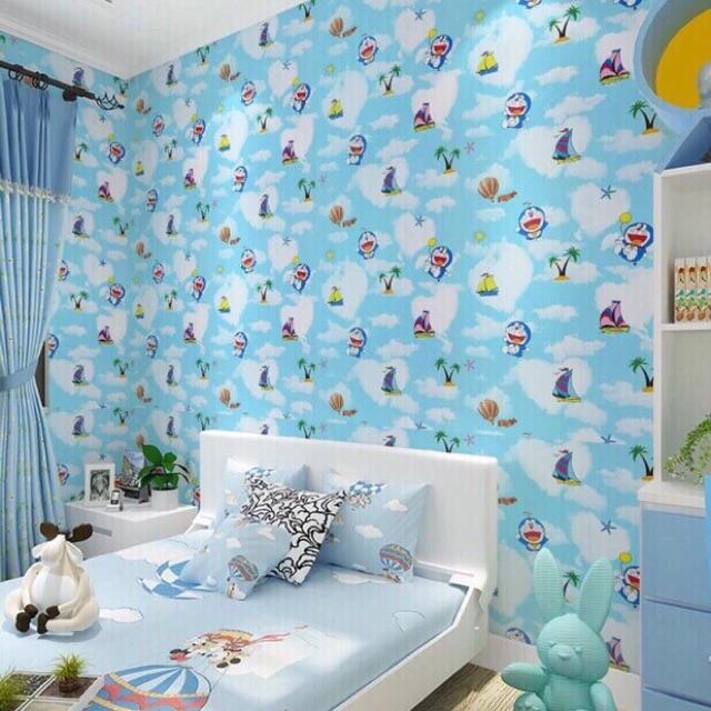 Set 10m GIẤY DÁN TƯỜNG DO RE MON ĐÁM MÂY