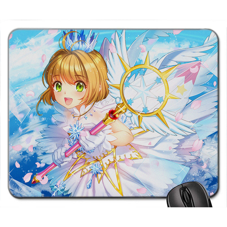 Mouse pad , miếng Lót chuột máy tính, đồ di chuột máy tính hình Anime Cardcaptor Sakura - Thủ Lĩnh Thẻ Bài