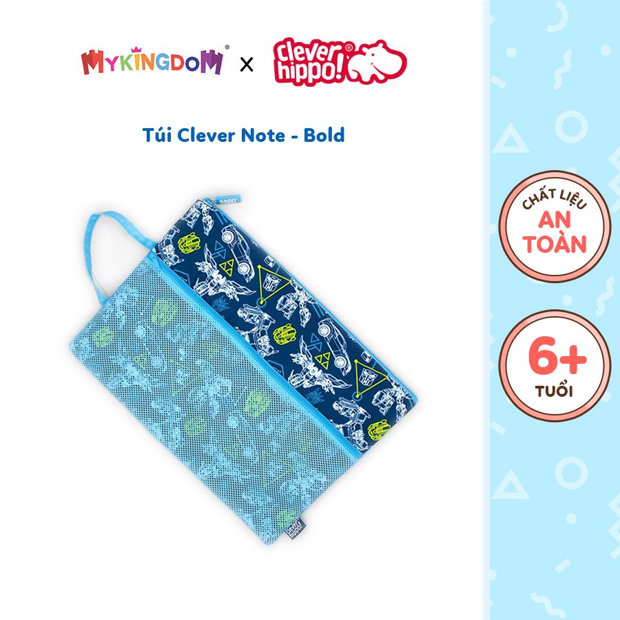 Túi CLEVERHIPPO Cho Bé Trai Khổ A4 Clever Note - Bold TSOB9201 - Giao hàng ngẫu nhiên