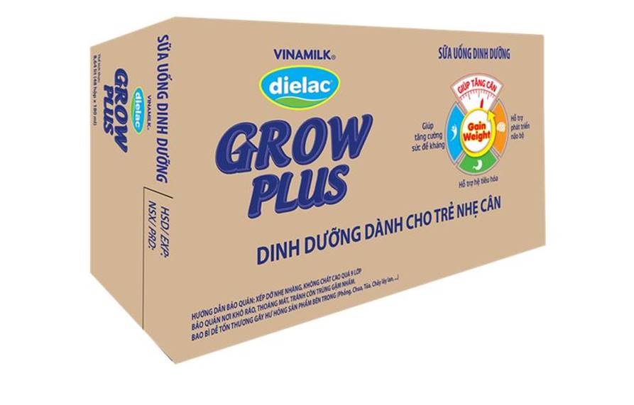 Thùng 48 Hộp Sữa Bột Pha Sẵn Vinamilk Dielac Grow Plus - Xanh 180ml