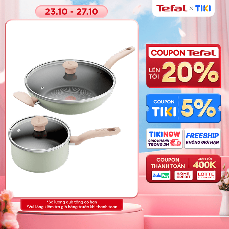 Bộ Nồi chảo chống dính đáy từ Tefal So Matcha - Hàng chính hãng