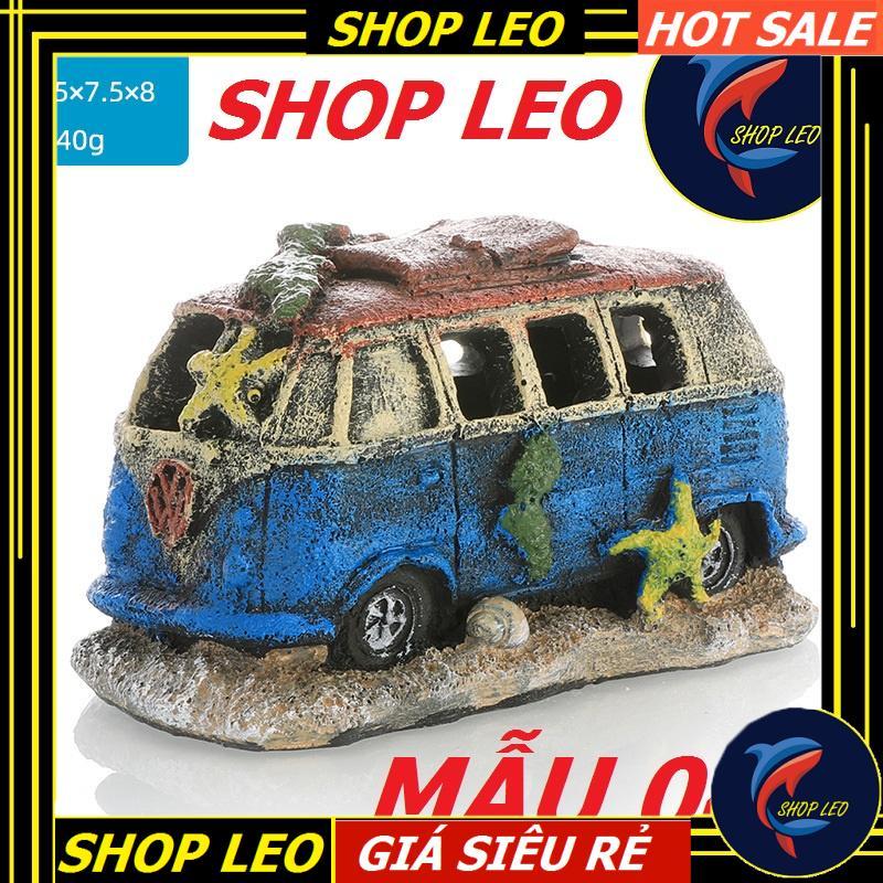 Mô hình ô tô trang trí - phụ kiện trang trí bể cá - hang tép - phụ kiện thủy sinh - hồ cá cảnh - shopleo