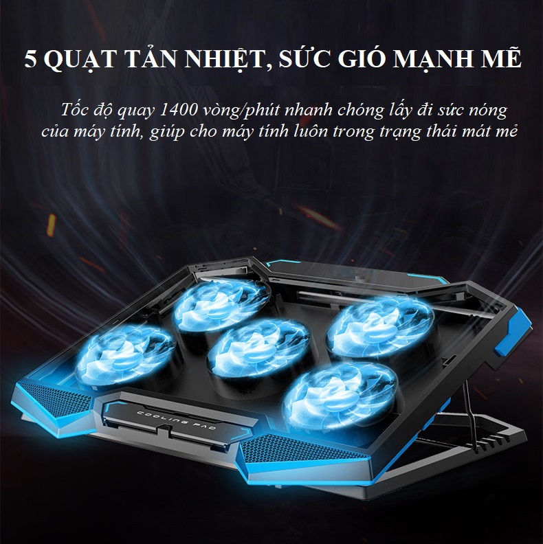 Đế tản nhiệt tăng hiệu suất làm việc cho laptop p9-1