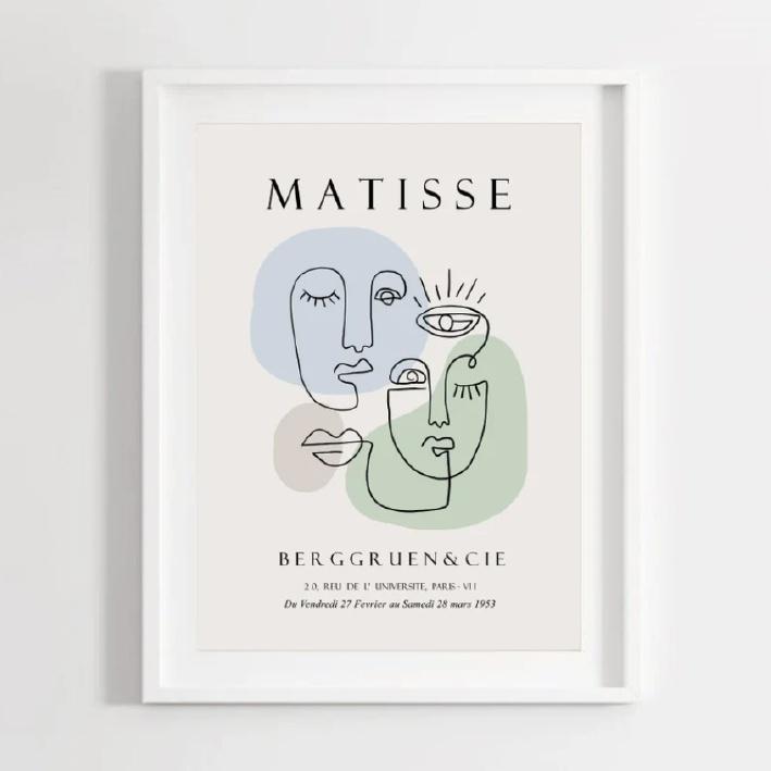 TRANH TREO TƯỜNG NGHỆ THUẬT AESTHETIC MATISSE VINTAGE - 4