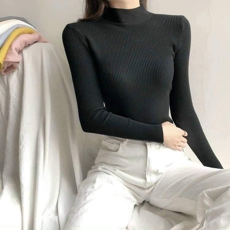 Áo len tăm cổ cao ERIS siêu chất