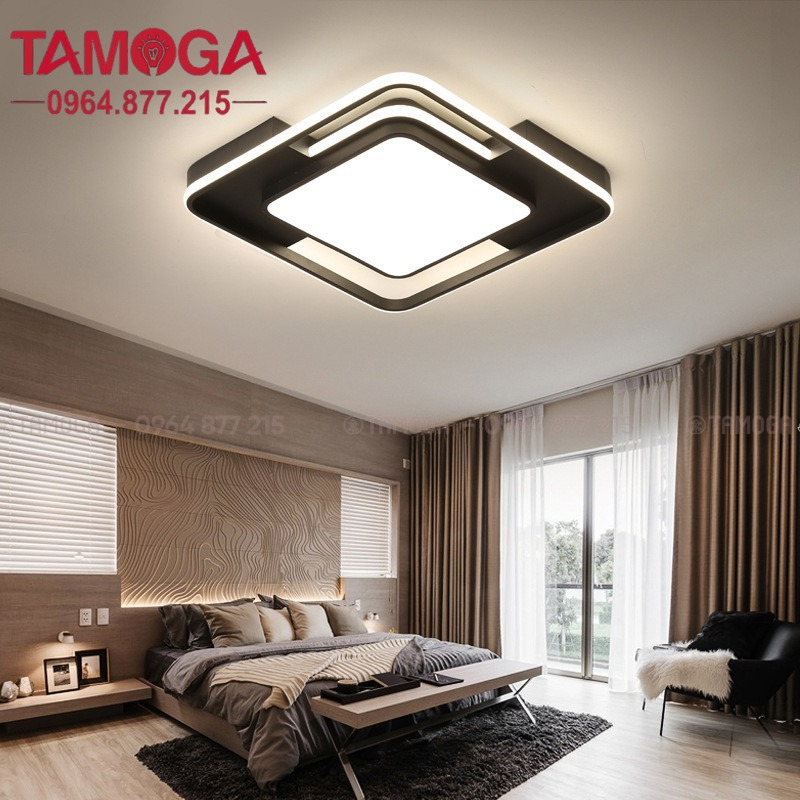 Đèn LED ốp trần TAMOGA 1056 chiếu sáng hiện đại 3 chế độ ánh sáng