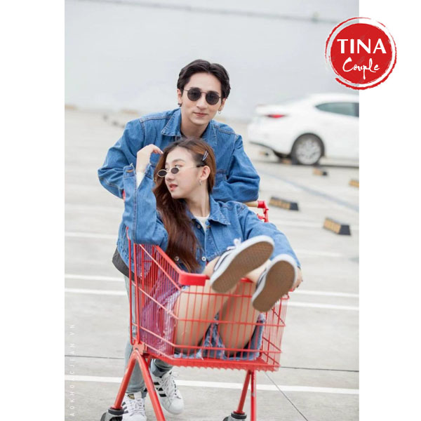 Áo Khoác Jeans Cặp, Áo Khoát Đôi Bền Đẹp - Couple Tina