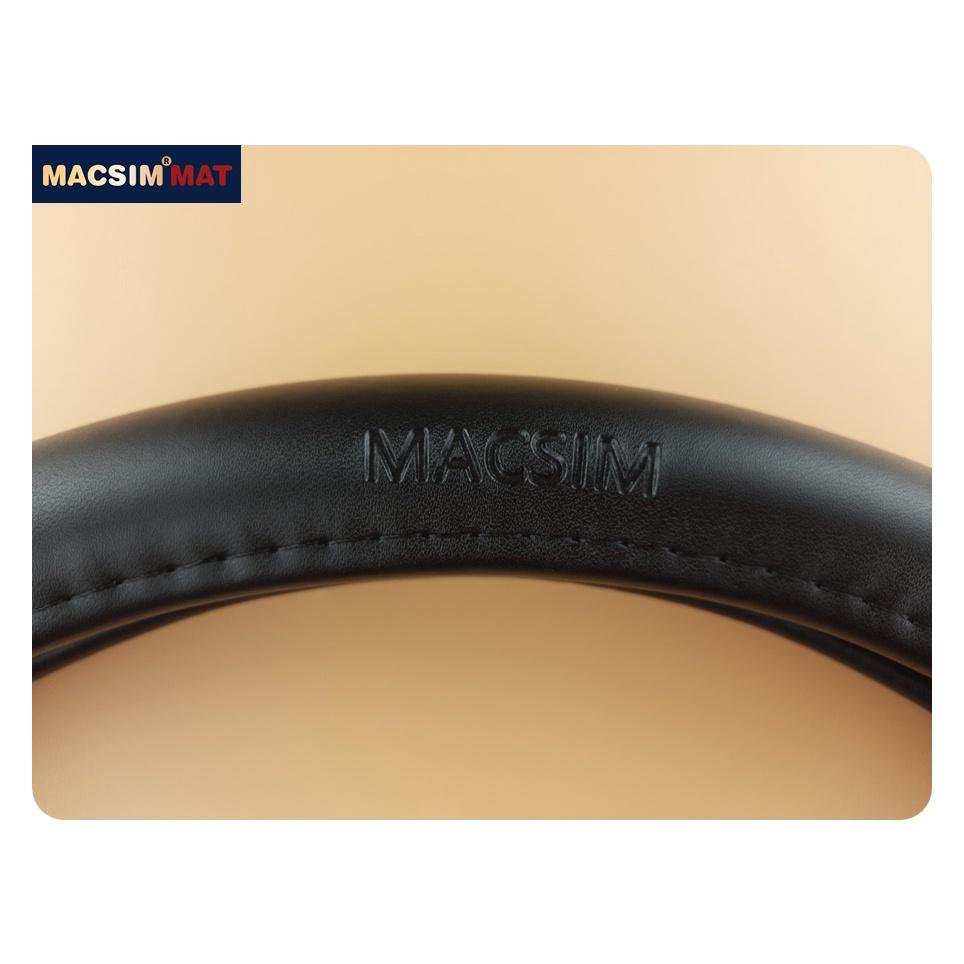 Bọc vô lăng cao cấp Macsim mã L619 chất liệu da thật - Khâu tay 100% size M