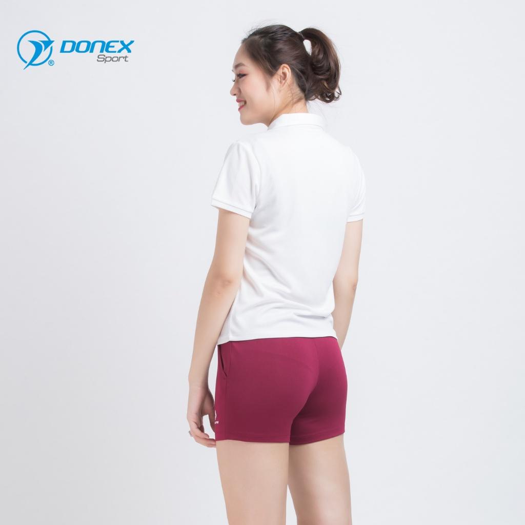 Áo Thể Thao Nữ Cộc Tay DONEXPRO Form Regular-fit, Vừa Vặn Tôn Dáng, Thiết Kế Đơn Giản Năng Động AC-3368