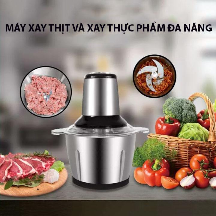 Máy Xay Thịt Nhấn Tay Đa Năng - 3 lít - Hàng Chất Lượng