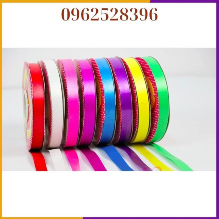 Duy băng️buộc đuôi bóng bản 1cm nhiều mầu