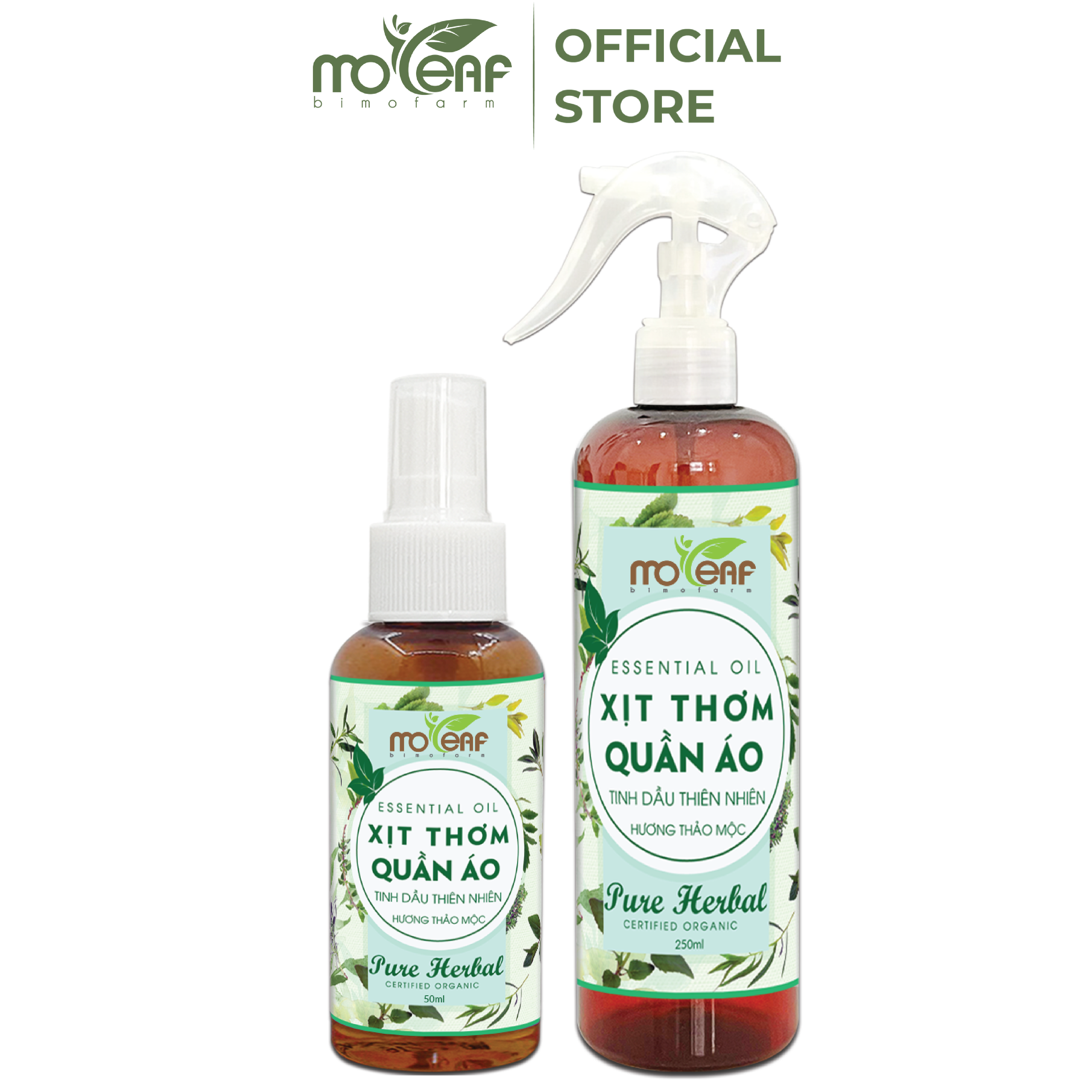 Xịt Thơm Quần Áo Hương THẢO MỘC Moleaf giúp làm phẳng quần áo, khử mùi ẩm mốc với mùi trái cây nhiệt đới ngọt ngào, thanh mát, có thể thay thế nước xả vải, nước hoa