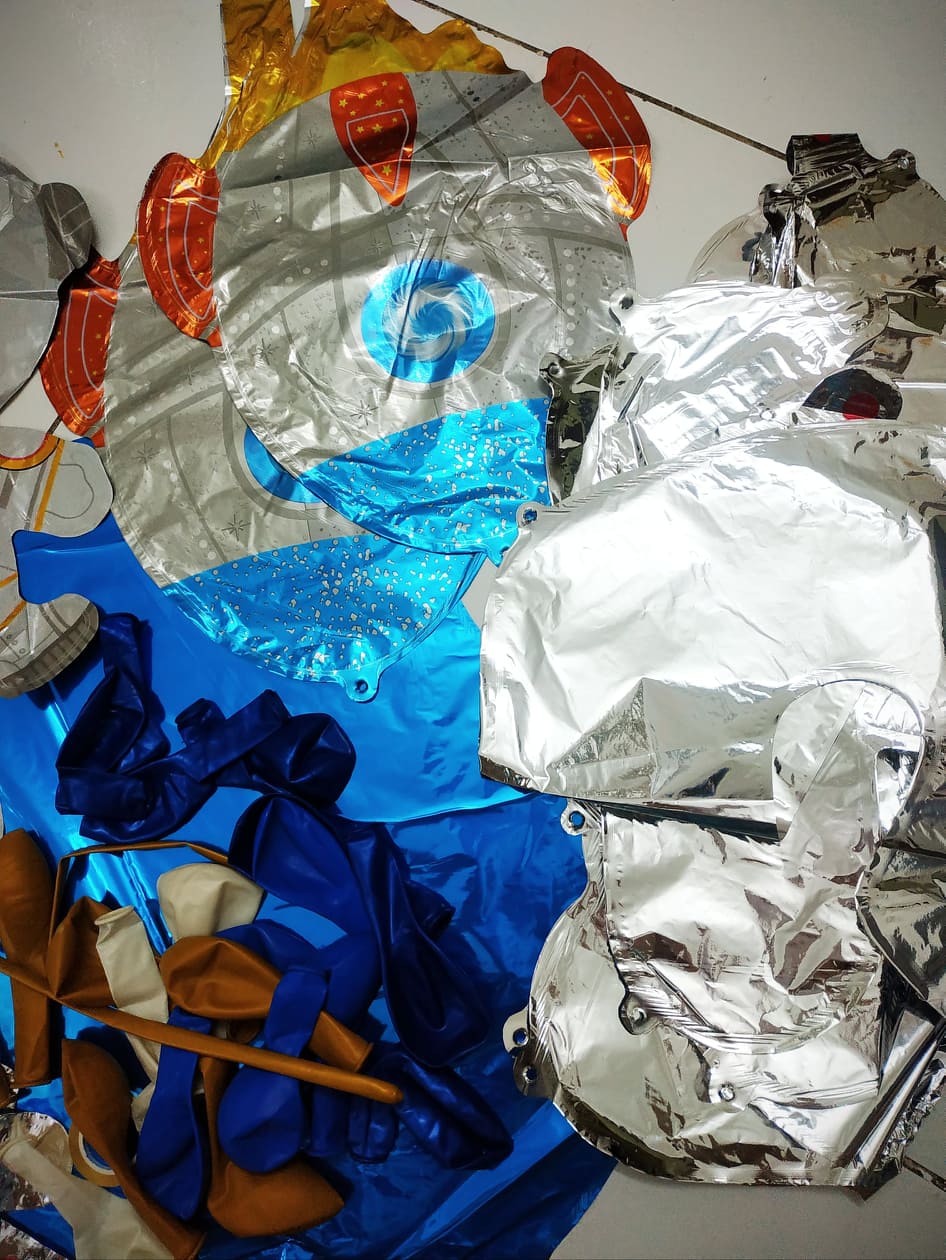 Set bong bóng trang trí sinh nhật, sự kiện cho bé chủ đề Thám hiểm hành tinh và không gian vũ trụ cùng Phi hành gia