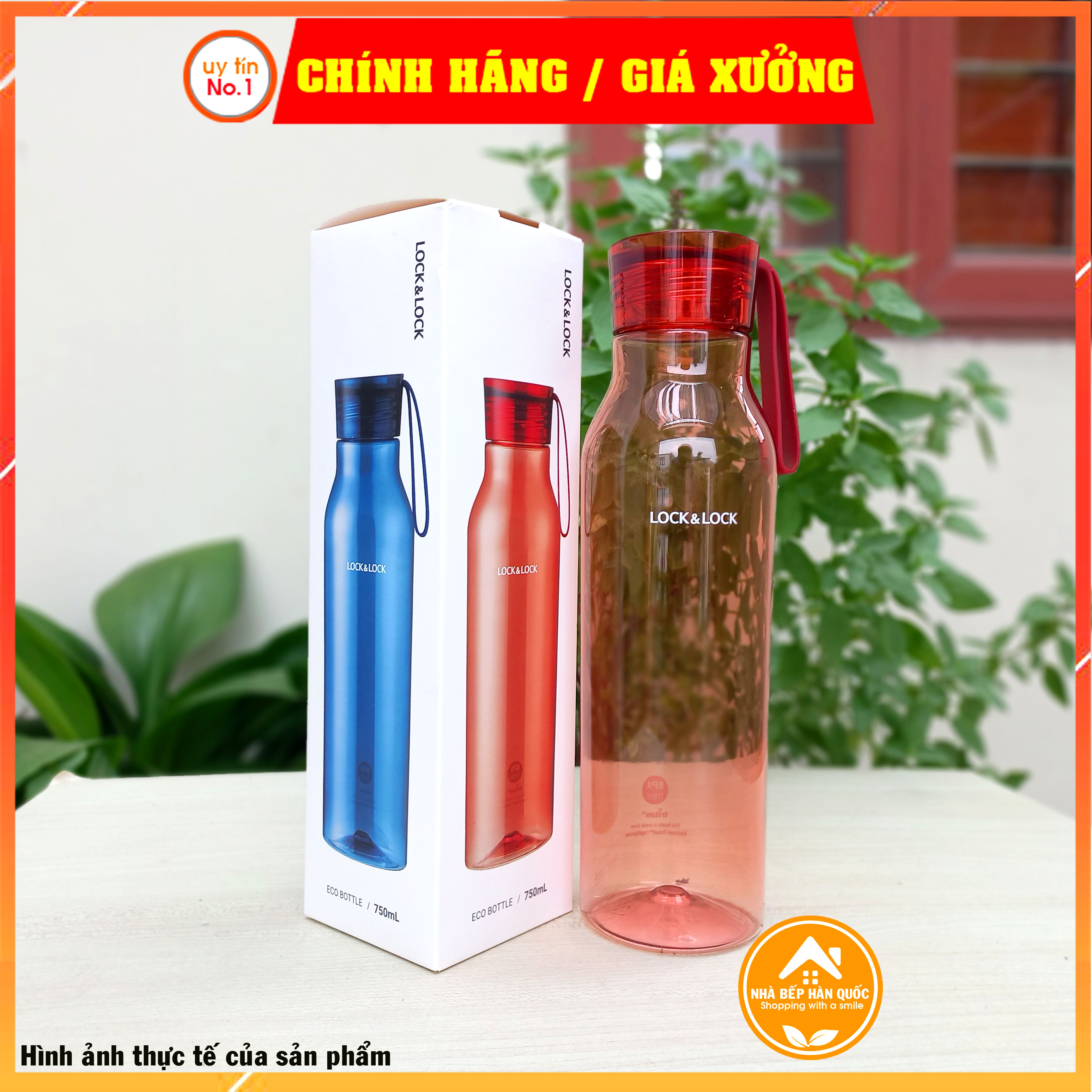 Bình nước Lock&amp;Lock Eco Bottle ABF664 750ml nhựa Tritan