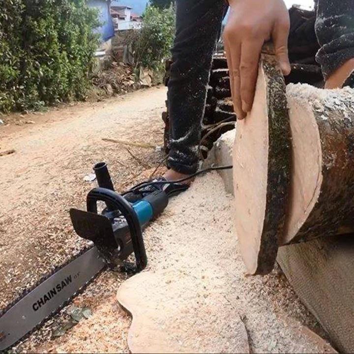 Lưỡi cưa xích gắn máy mài CHAINSAW tra dầu tự động