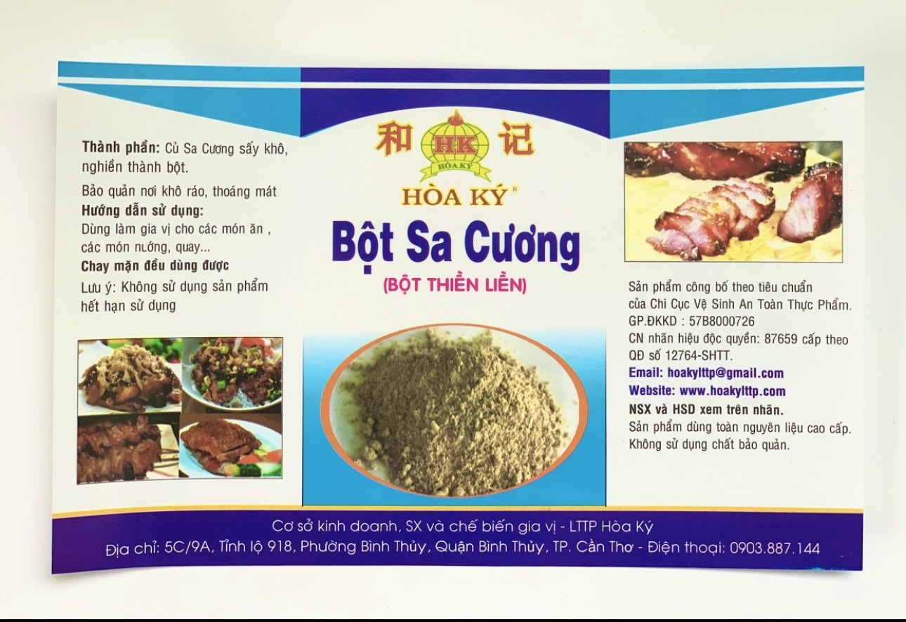 Bột sa cương 500gr Bột thiền liền Hoà Ký dùng ướp các món nướng