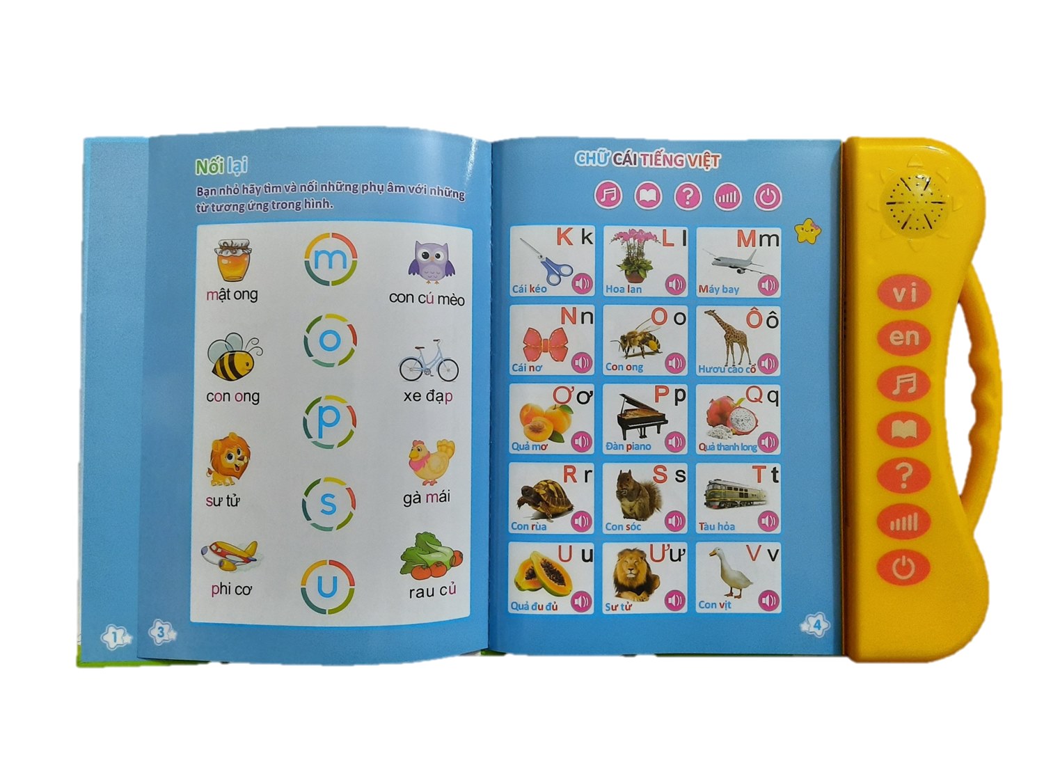 Sách nói điện tử song ngữ trẻ em - Sách quý điện tử song ngữ Anh – Việt cho bé - Có lựa chọn lấy thêm pin