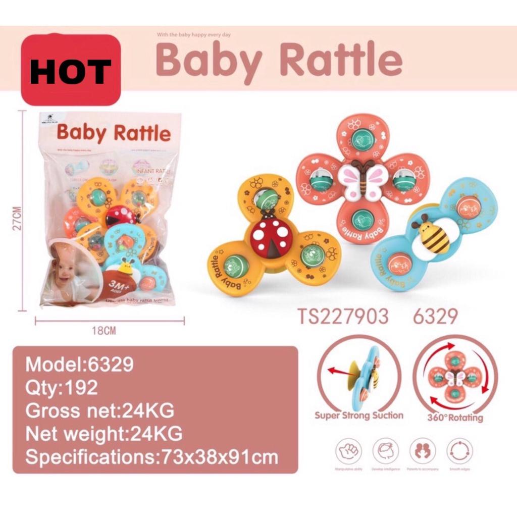 ️MẪU MỚI NHẤT 2022️ ĐỒ CHƠI SET 3 CON QUAY SPINNER HÌNH CÔN TRÙNG VUI NHỘN VÀ AN TOÀN CHO BÉ