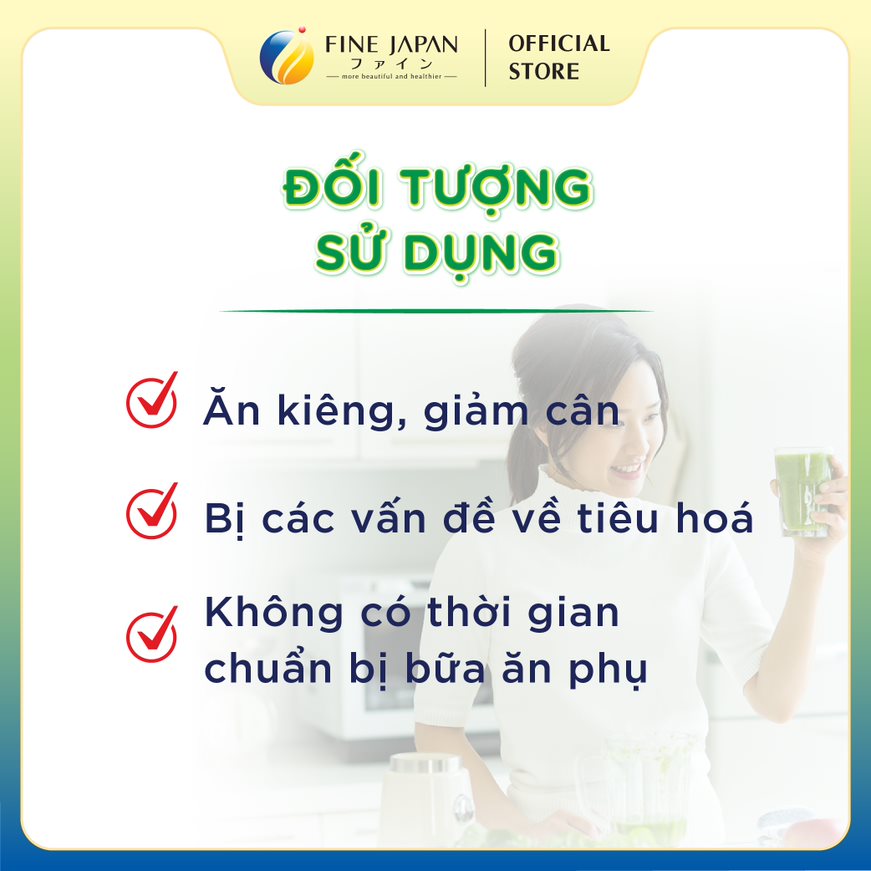 Bột Lúa Mạch Và Rau Củ Bổ Sung Chất Đẹp Da Fine Japan Green Morning Smoothie Gói 200g