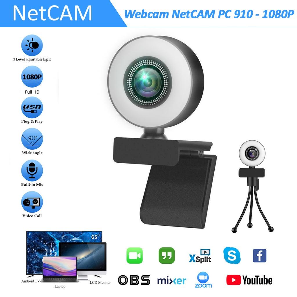 Webcam NetCAM PC 910 độ phân giải 1080P - Hàng chính hãng